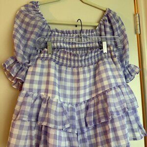 Purple Gingham DO+BE SET
